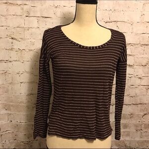 SPLENDID Shirt Long Sleeve Blouse Burgundy XSmall